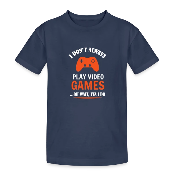 Manette Gaming sur T-shirt coton épais ado