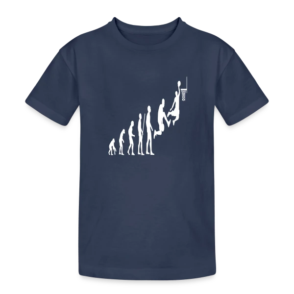 Évolution du Joueur de Basketball sur T-shirt coton épais ado