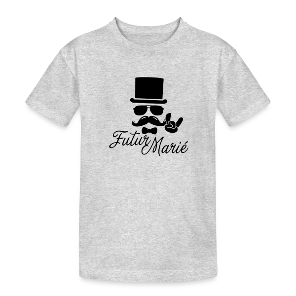 Futur Marié Boss à Moustache Vintage sur T-shirt coton épais ado