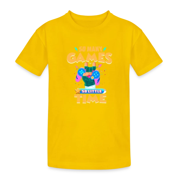 Style Gaming Rétro sur T-shirt coton épais ado
