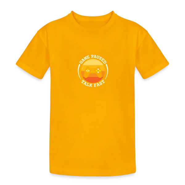 Manette Rétro Gaming sur T-shirt coton épais ado