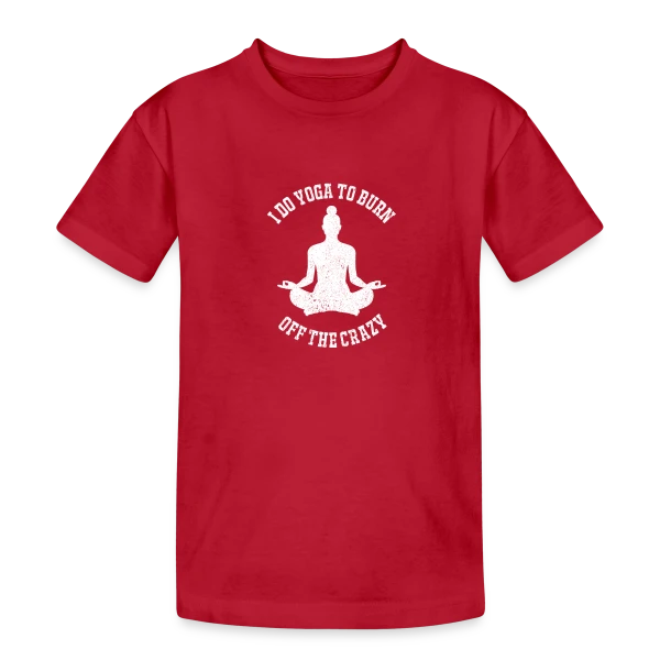 Humour Yoga Drôle sur T-shirt coton épais ado