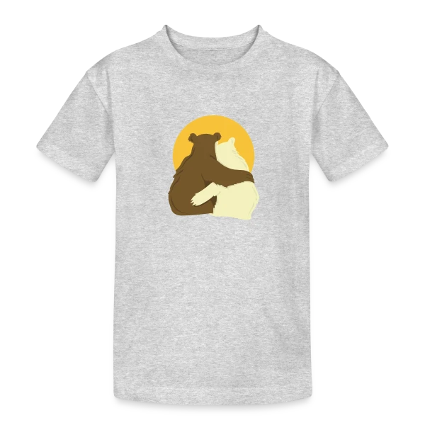 Duo Papa Ours & Maman Ourse - Amour Familial sur T-shirt coton épais ado