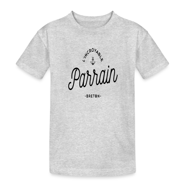 'L'Incroyable Parrain Breton' - Fier de ses Racines sur T-shirt coton épais ado