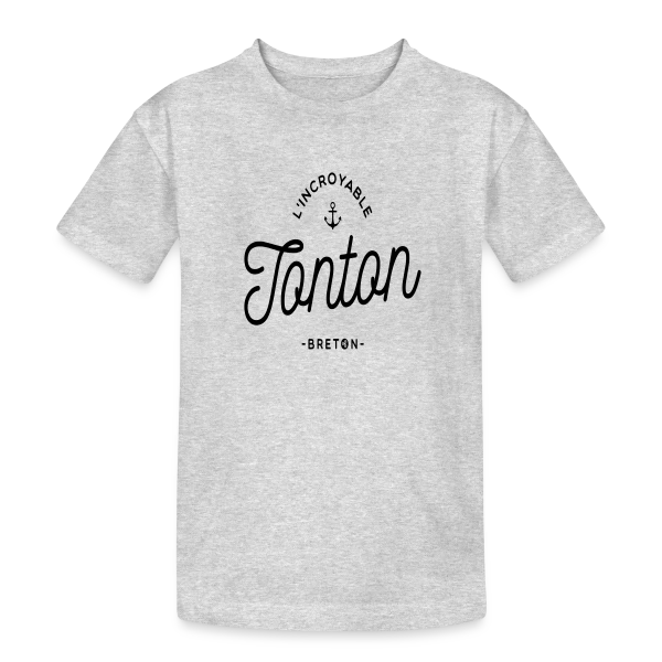 L'Incroyable Tonton Breton sur T-shirt coton épais ado