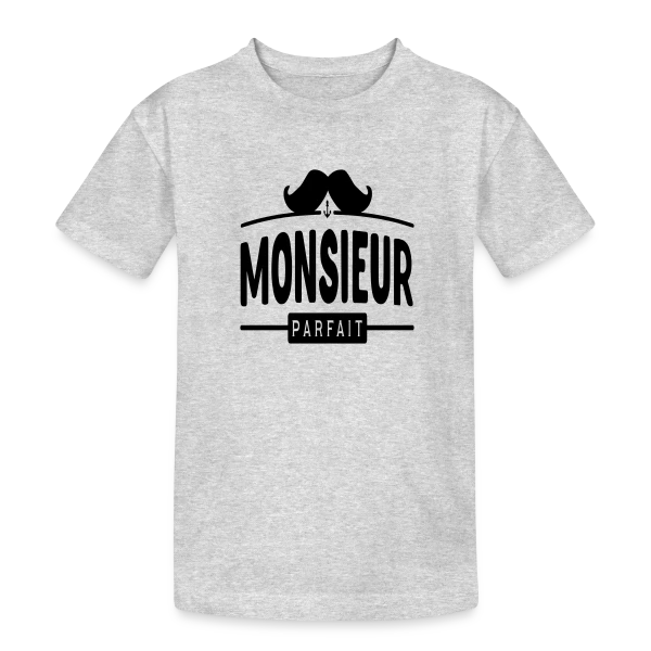 Monsieur Parfait : La perfection incarnée sur T-shirt coton épais ado