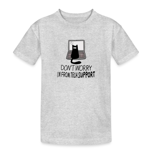 Chat de Support Technique sur T-shirt coton épais ado