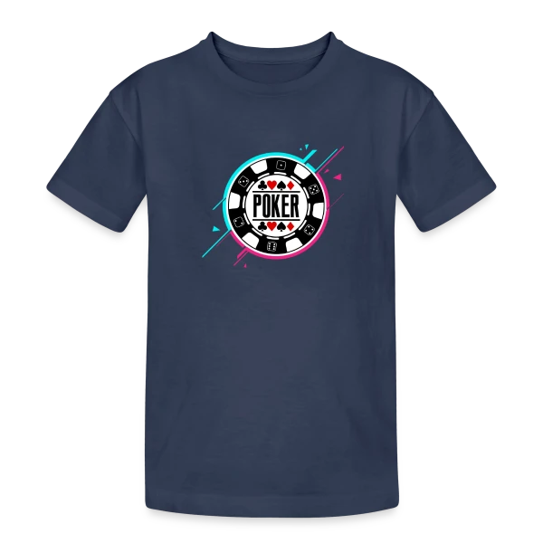 Poker: Personne ne se soucie de ce que tu as couché! sur T-shirt coton épais ado