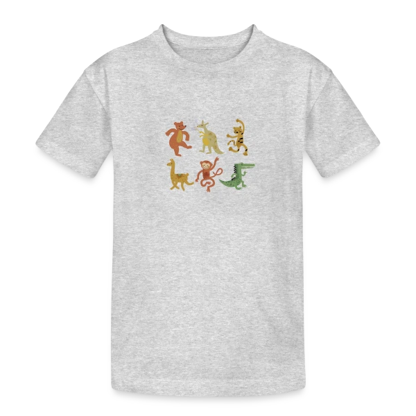 Animaux Rigolos et Joueurs sur T-shirt coton épais ado