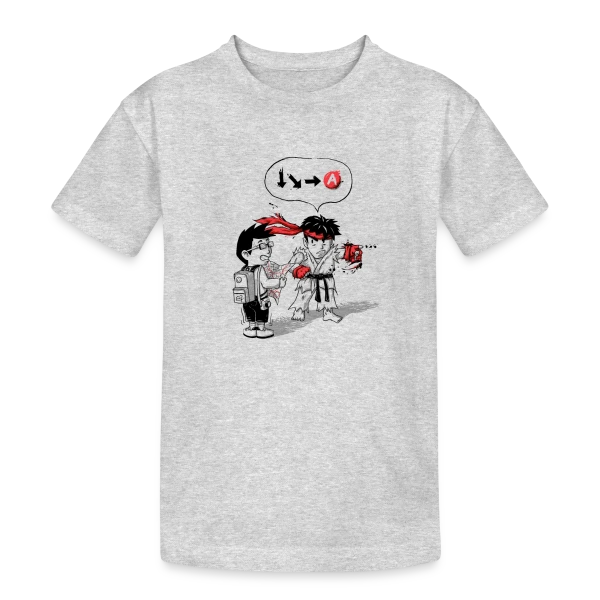 Où est mon Hadoken ? sur T-shirt coton épais ado