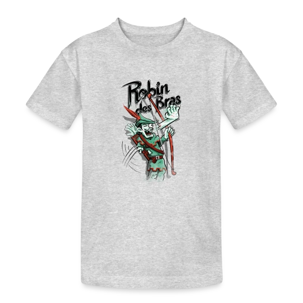 Robin des Bras : Archer Zombie Déjanté sur T-shirt coton épais ado