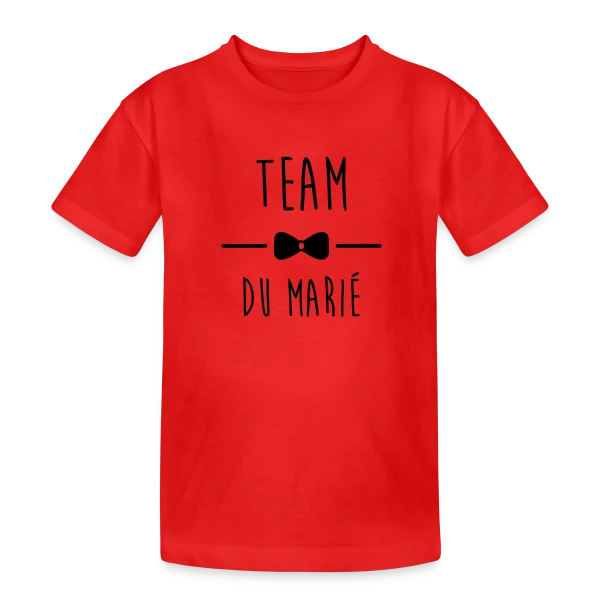 Team du Marié : Pour un EVG au Top ! sur T-shirt coton épais ado