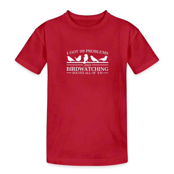 Problèmes d'Ornithologue sur T-shirt coton épais ado