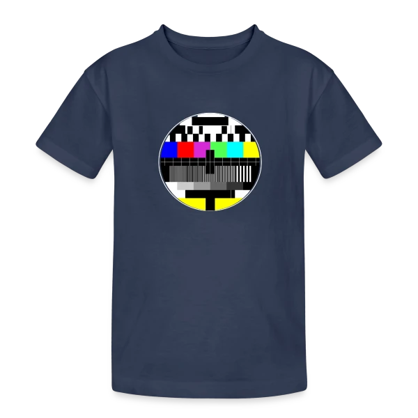 Mire TV Rétro Humour sur T-shirt coton épais ado