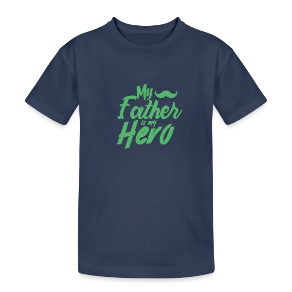 Spécial Fête des Pères - Design Unique pour Papa sur T-shirt coton épais ado
