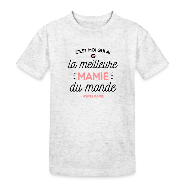 Mamie en Or : La Meilleure du Monde sur T-shirt coton épais ado