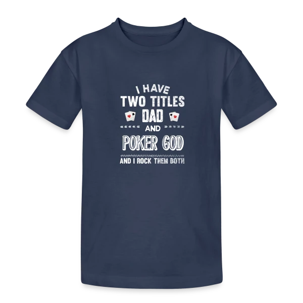 King of Poker sur T-shirt coton épais ado