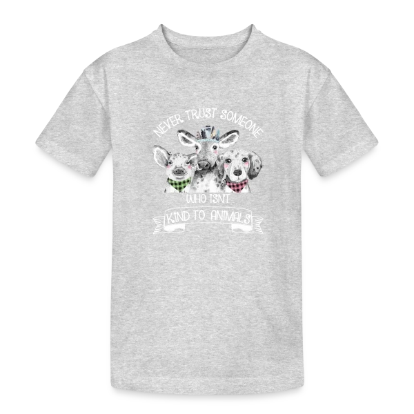 Trio Animalier Adorable sur T-shirt coton épais ado