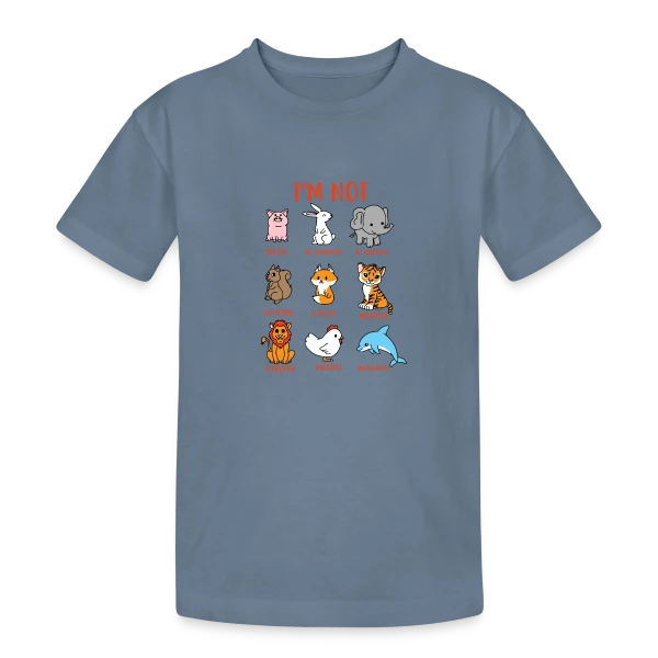 Animaux Mignons Protection sur T-shirt coton épais ado