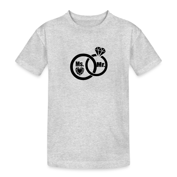 Célébration Mariage sur T-shirt coton épais ado