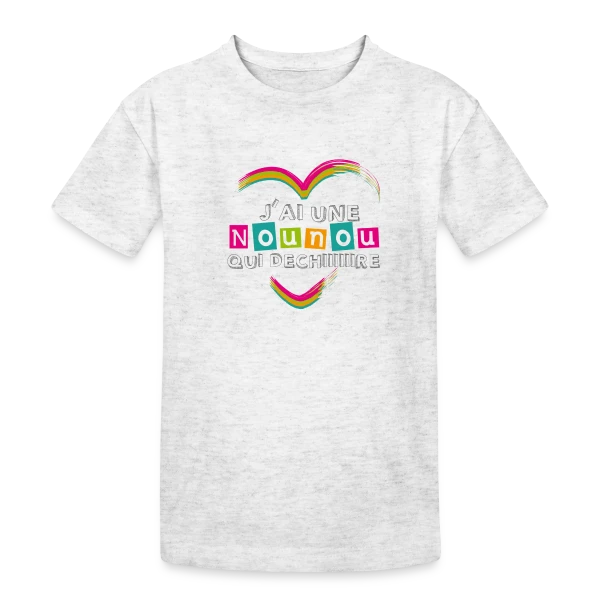 J'ai une Nounou Qui Déchire - Cadeau Unique sur T-shirt coton épais ado