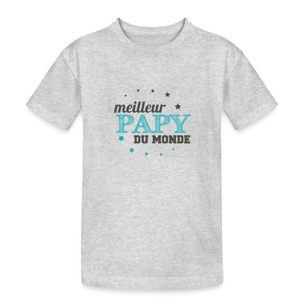 Le Meilleur Papy du Monde sur T-shirt coton épais ado