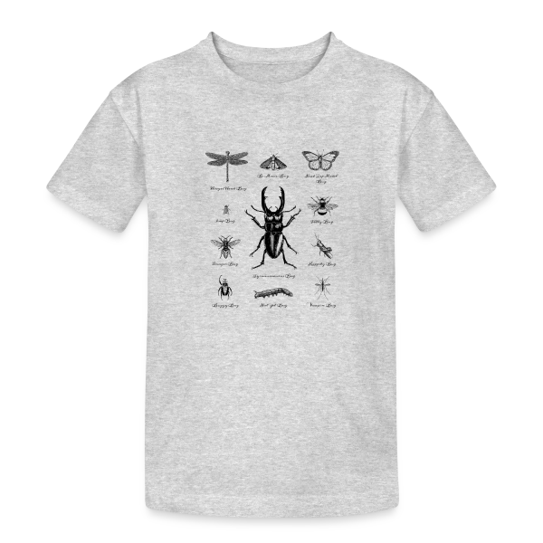 Bestiaire Insectes Humour Vintage sur T-shirt coton épais ado