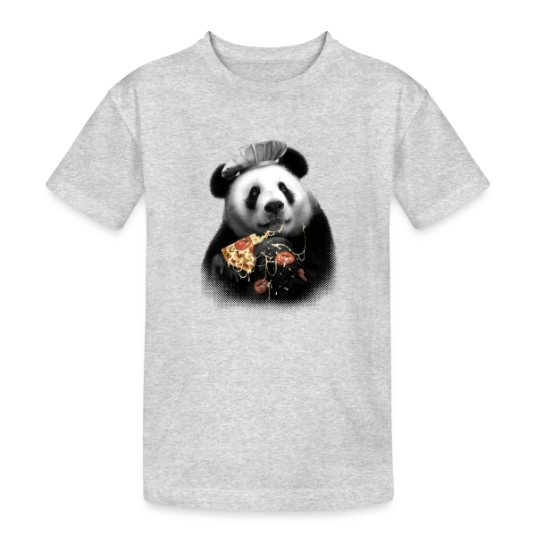 Panda Pizza : La Pause Gourmande sur T-shirt coton épais ado