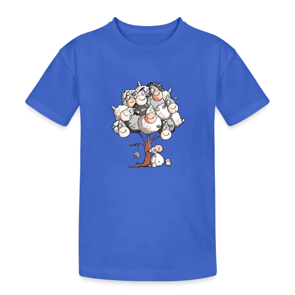 Petit Mouton Laineux Câlin sur T-shirt coton épais ado