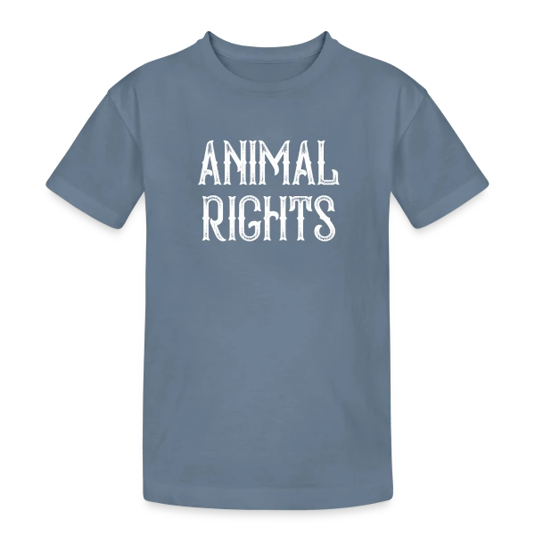 Droits des Animaux sur T-shirt coton épais ado