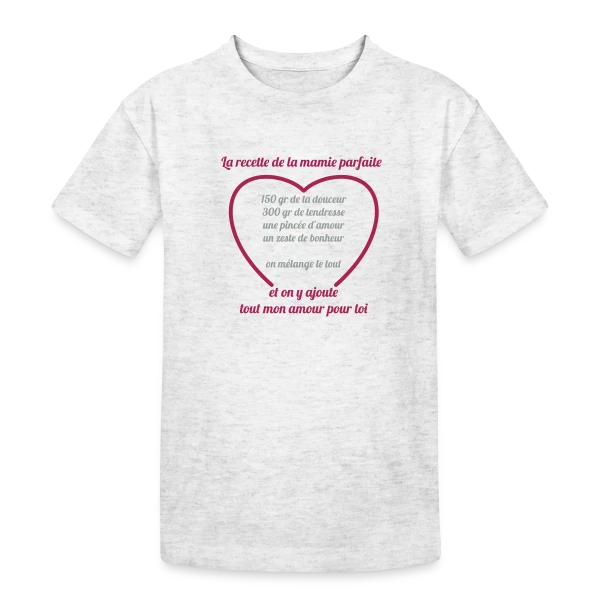 La Recette Parfaite de Mamie sur T-shirt coton épais ado