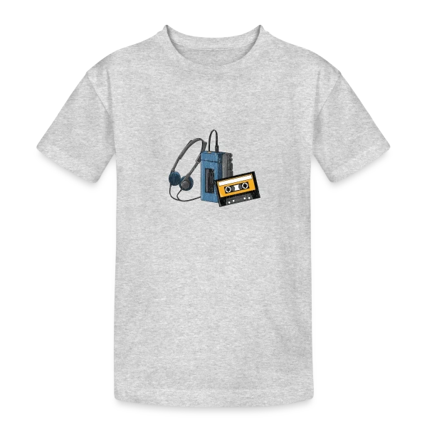 Walkman Rétro Cassette sur T-shirt coton épais ado