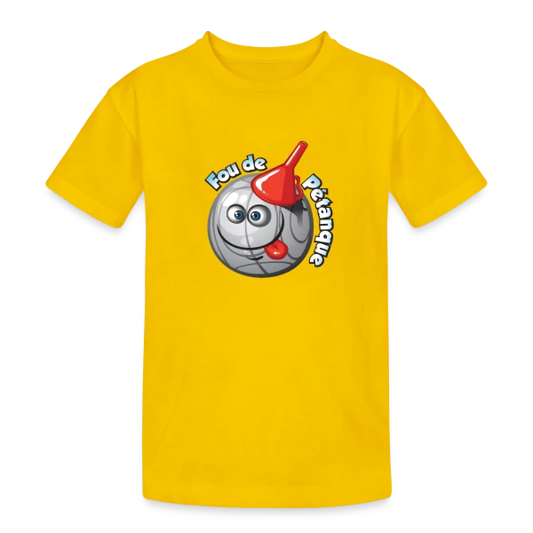 Passion Pétanque sur T-shirt coton épais ado