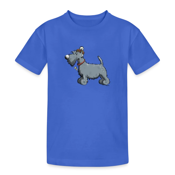 Scottish Terrier Rigolo - Chien Scottie et Outlander sur T-shirt coton épais ado