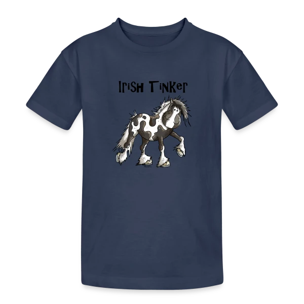 Tracy l'Irish Tinker - Cheval de Rêve Irlandais sur T-shirt coton épais ado