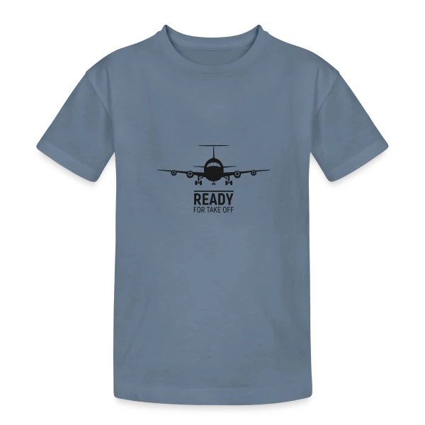 Prêt au Décollage Avion sur T-shirt coton épais ado