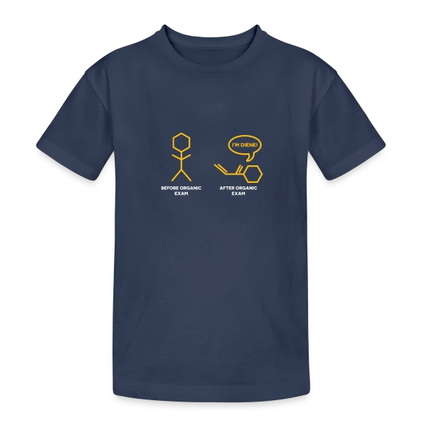Blague Chimie Diène sur T-shirt coton épais ado