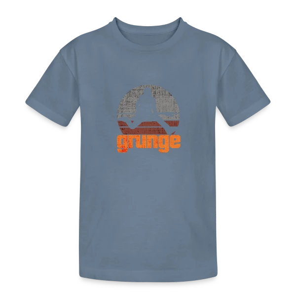 Guitariste Grunge Rétro sur T-shirt coton épais ado