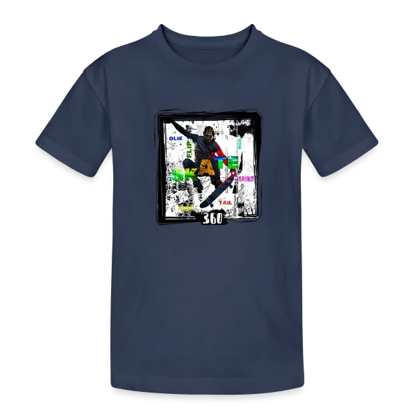 Skateur en Action L.I.P sur T-shirt coton épais ado