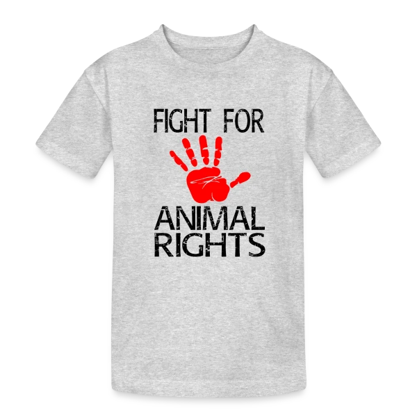 Défense Droits Animaux sur T-shirt coton épais ado