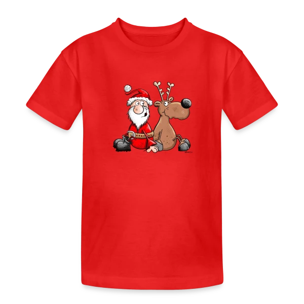 Le Dream Team de Noël - Esprit Festif sur T-shirt coton épais ado