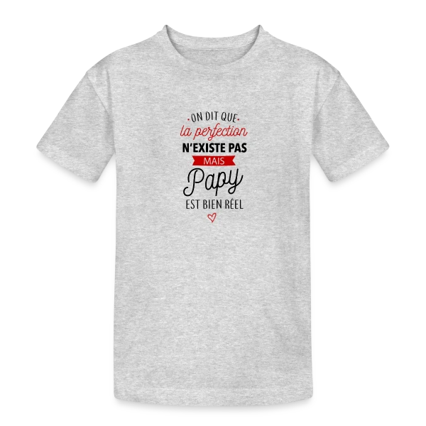 Papy Parfait : La Perfection Faite Homme sur T-shirt coton épais ado