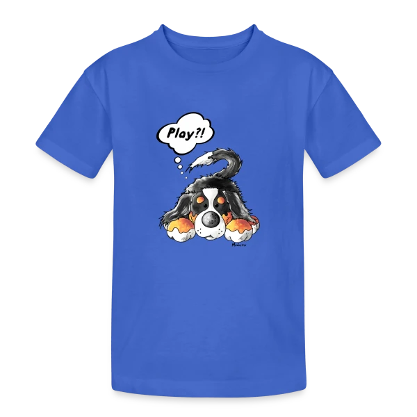Chien de Montagne Bernois Joueur sur T-shirt coton épais ado