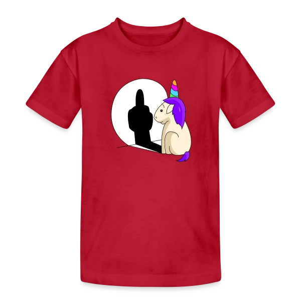 Licorne Impertinente Ombre sur T-shirt coton épais ado