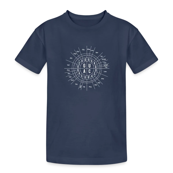 Biologie Génétique : Le Code Soleil - Humour Scientifique sur T-shirt coton épais ado