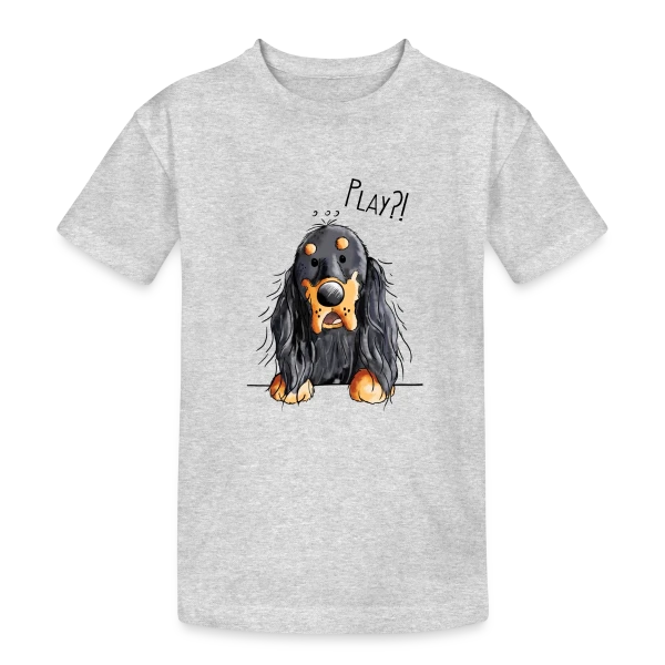 Gordon Setter Rigolo Style BD sur T-shirt coton épais ado