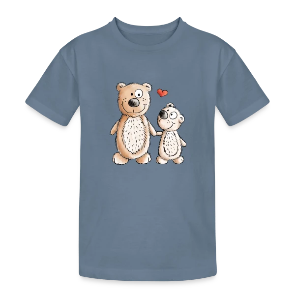Amour Oursons Câlins sur T-shirt coton épais ado