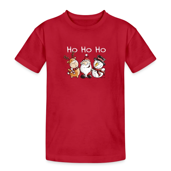 Ho Ho Ho Père Noël et ses Amis - Fête de Noël sur T-shirt coton épais ado