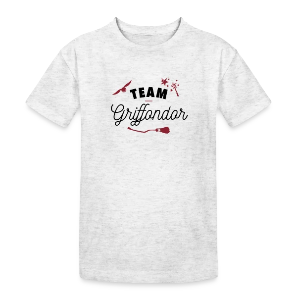 Team Gryffondor sur T-shirt coton épais ado