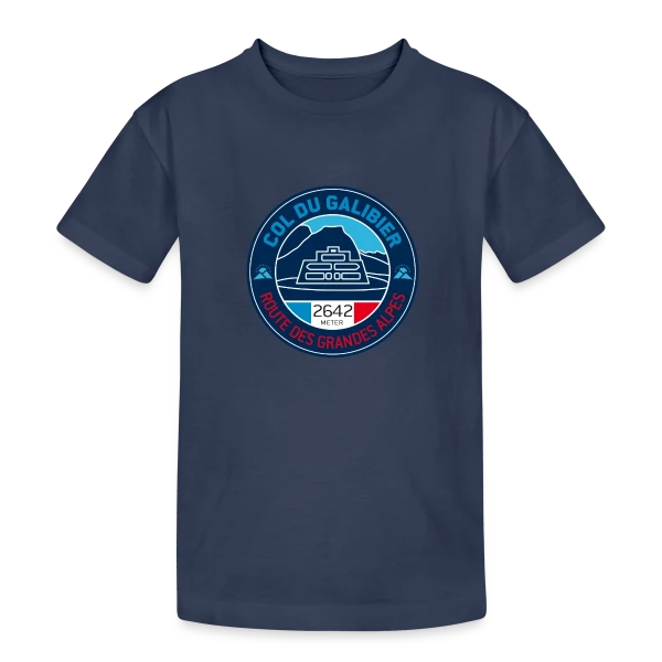 Col du Galibier - Le Sommet Mythique sur T-shirt coton épais ado